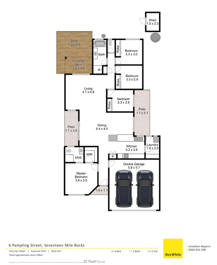 Floorplan of Homely house listing, 6 Pampling Street, Seventeen Mile Rocks QLD 4073