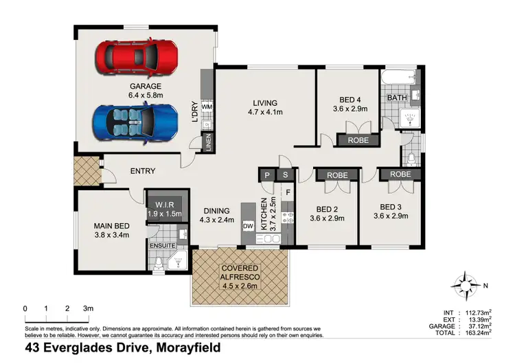 Floorplan of Homely house listing, 43 Everglades Drive, Morayfield QLD 4506