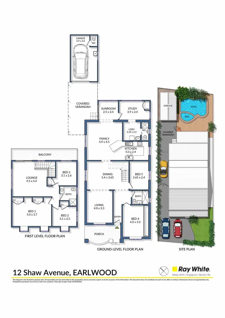 Floorplan of Homely house listing, 12 Shaw Avenue, Earlwood NSW 2206