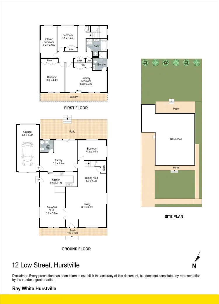 Floorplan of Homely house listing, 12 Low Street, Hurstville NSW 2220