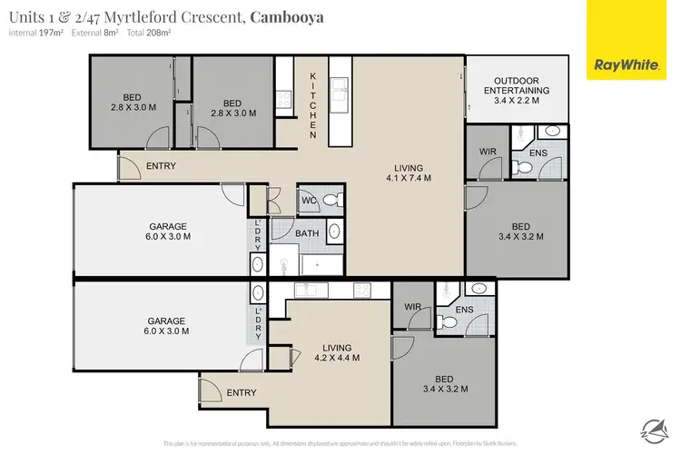 Floorplan of Homely unit listing, 47 Myrtleford Crescent, Cambooya QLD 4358