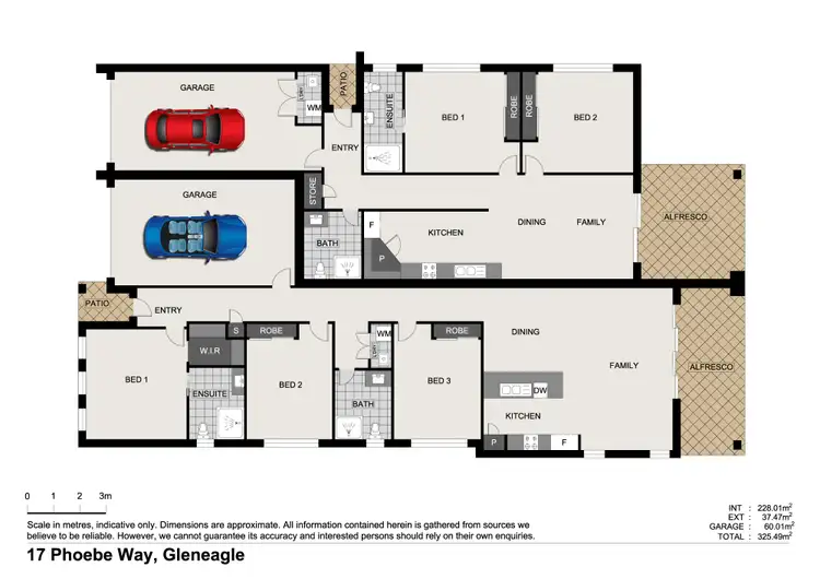 Floorplan of Homely semi-detached listing, 17 Phoebe Way, Gleneagle QLD 4285