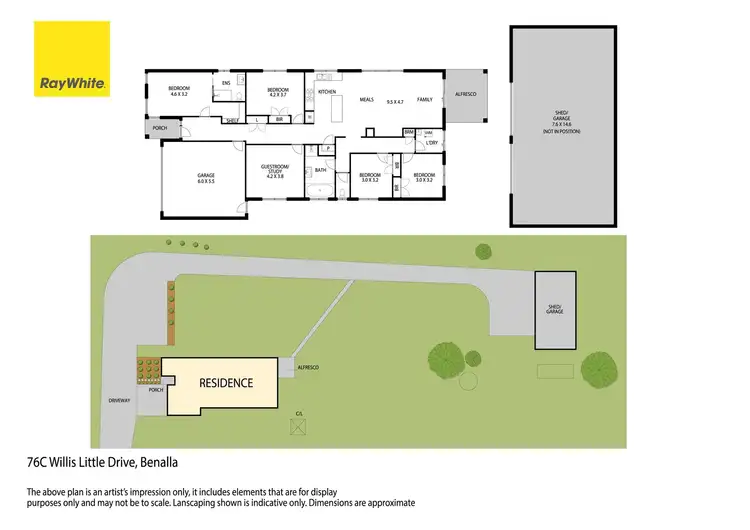 Floorplan of Homely house listing, 76C Willis Little Drive, Benalla VIC 3672