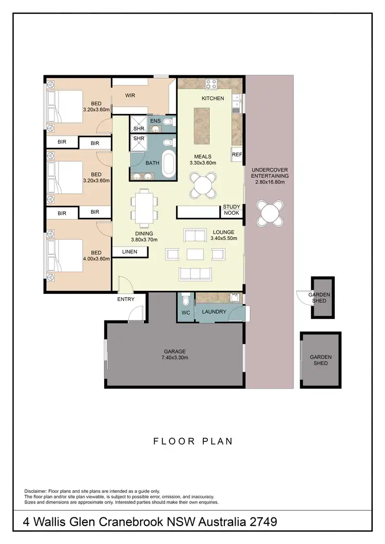 Floorplan of Homely house listing, 4 Wallis Glen, Cranebrook NSW 2749