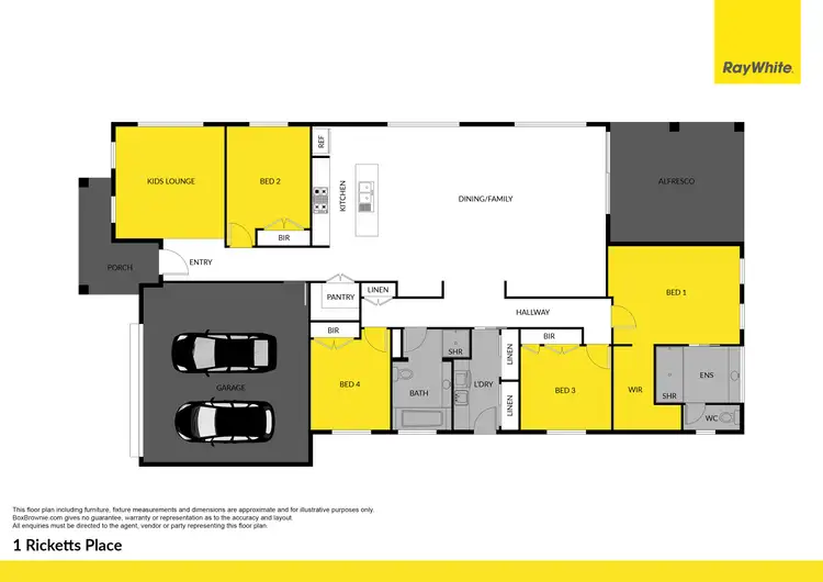 Floorplan of Homely house listing, 1 Ricketts Place, Bungendore NSW 2621