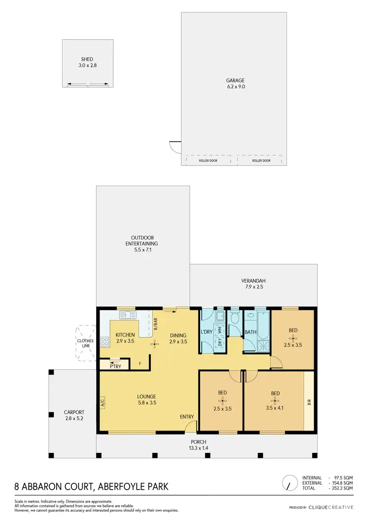 Floorplan of Homely house listing, 8 Abbaron Court, Aberfoyle Park SA 5159