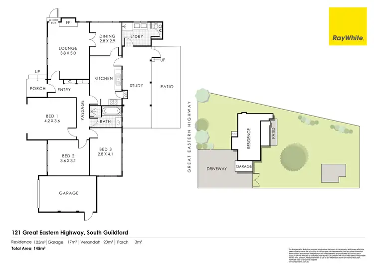 Floorplan of Homely house listing, 121 Great Eastern Highway, South Guildford WA 6055