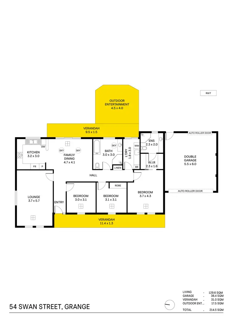 Floorplan of Homely house listing, 54 Swan Street, Grange SA 5022