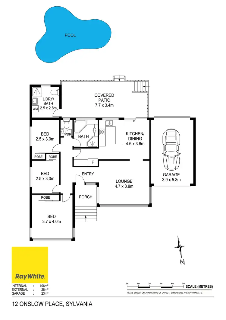 Floorplan of Homely house listing, 12 Onslow Place, Sylvania NSW 2224