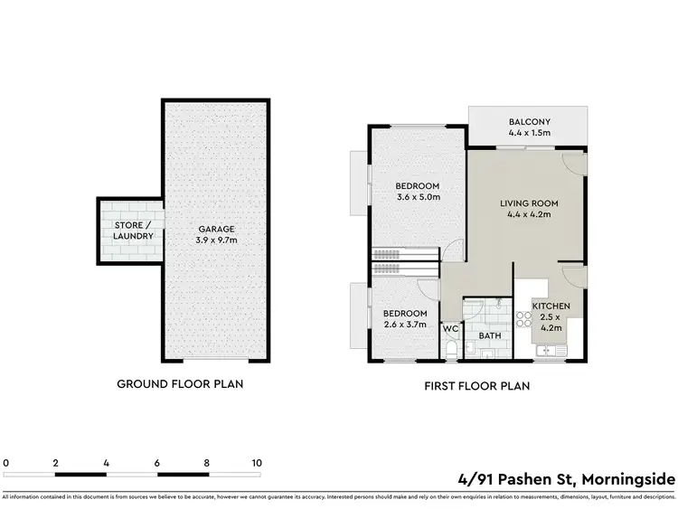 Floorplan of Homely unit listing, 4/91 Pashen Street, Morningside QLD 4170