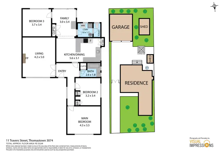 Floorplan of Homely house listing, 11 Travers Street, Thomastown VIC 3074