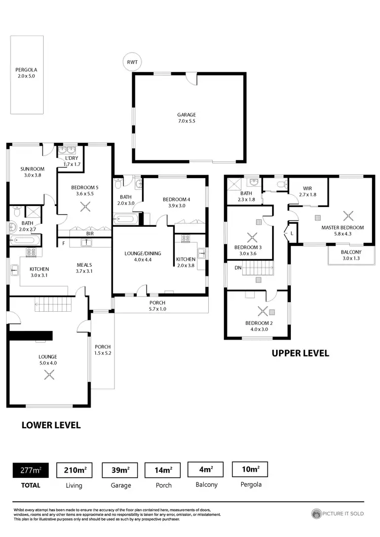 Floorplan of Homely house listing, 5 Fulham Park Drive, Lockleys SA 5032