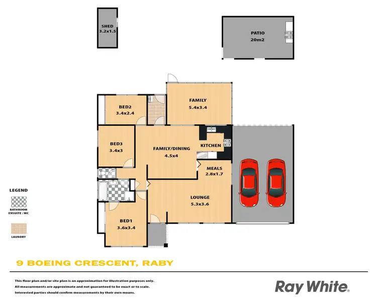Floorplan of Homely house listing, 9 Boeing Crescent, Raby NSW 2566