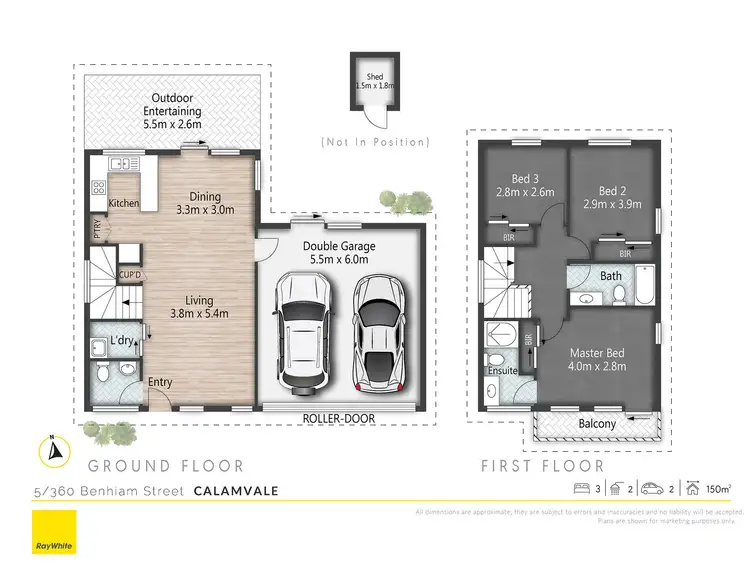 Floorplan of Homely townhouse listing, 5/360 Benhiam Street, Calamvale QLD 4116