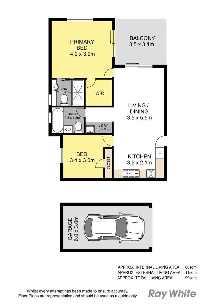 Floorplan of Homely apartment listing, 7/854 Sandgate Road, Clayfield QLD 4011