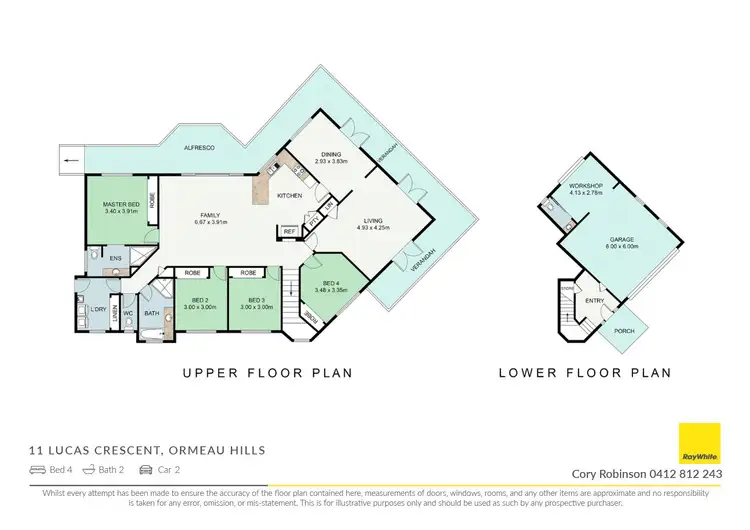 Floorplan of Homely house listing, 11 Lucas Crescent, Ormeau Hills QLD 4208
