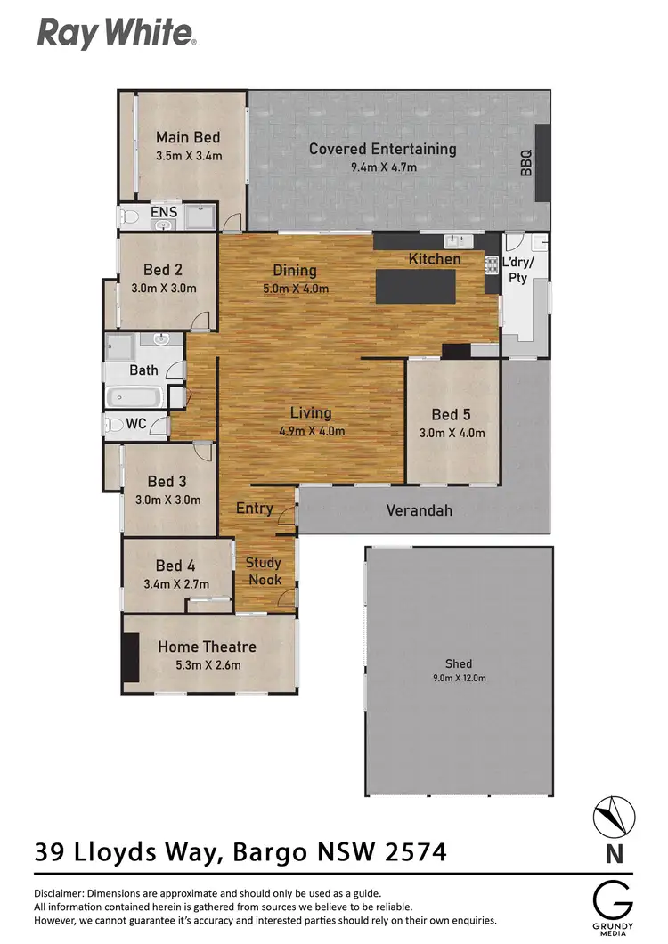 Floorplan of Homely house listing, 39 Lloyds Way, Bargo NSW 2574