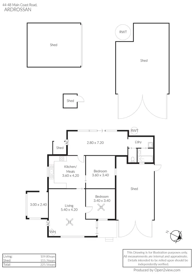 Floorplan of Homely house listing, 44-48 Main Coast Road, Ardrossan SA 5571