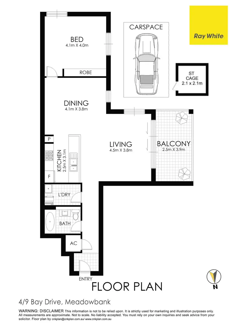 Floorplan of Homely apartment listing, 4/9 Bay Drive, Meadowbank NSW 2114