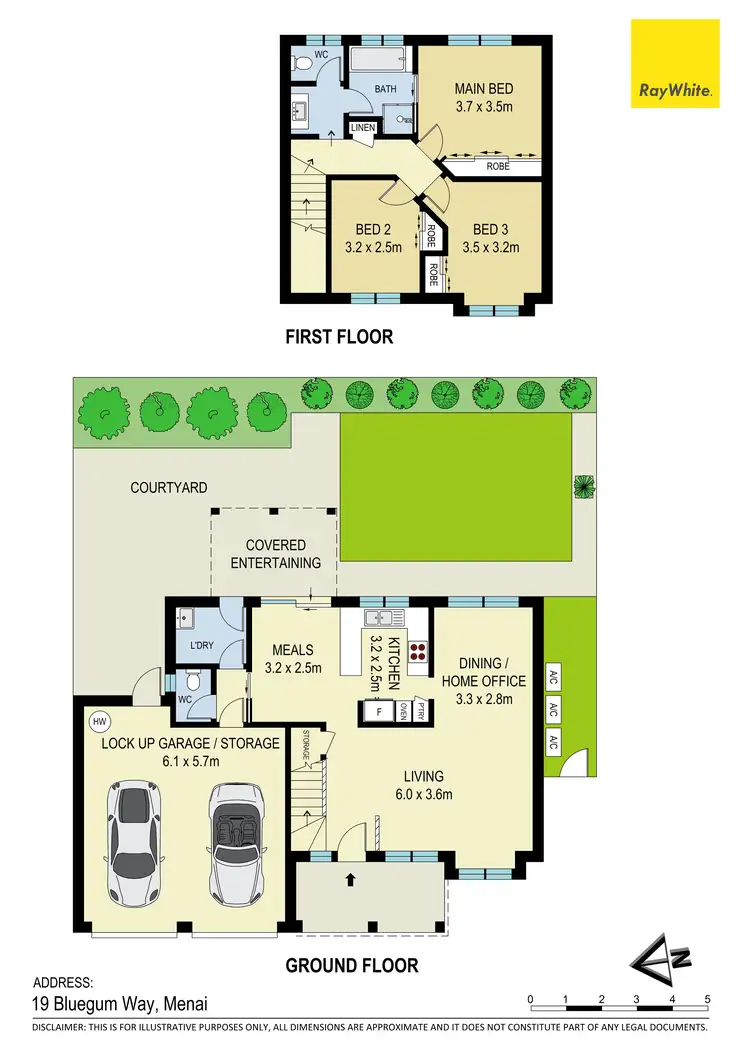 Floorplan of Homely townhouse listing, 19 Bluegum Way, Menai NSW 2234