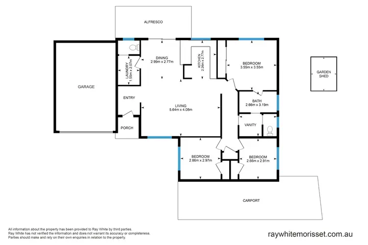 Floorplan of Homely semi-detached listing, 6a Wellings Street, Morisset NSW 2264