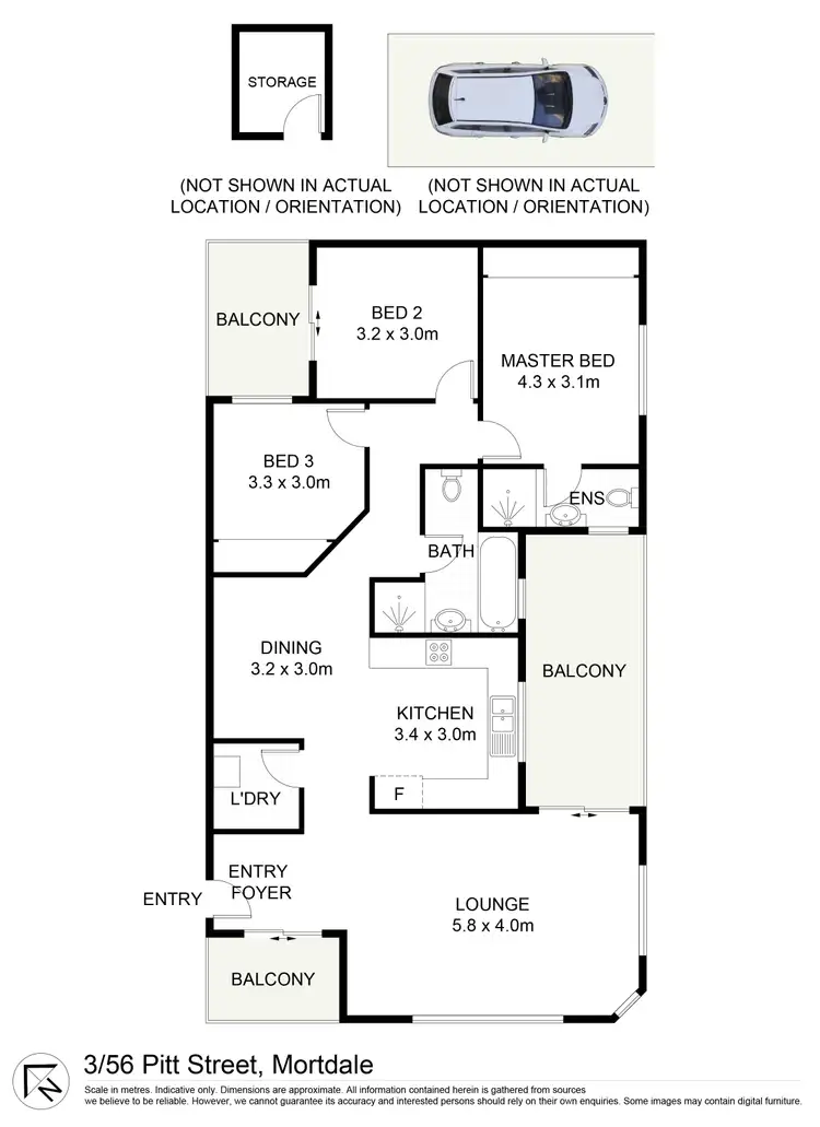 Floorplan of Homely apartment listing, 3/56 Pitt Street, Mortdale NSW 2223