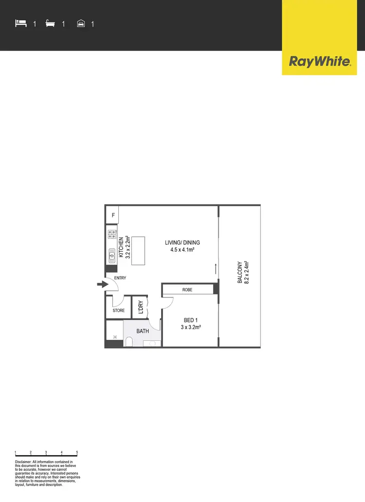 Floorplan of Homely apartment listing, 206/60 College Street, Belconnen ACT 2617
