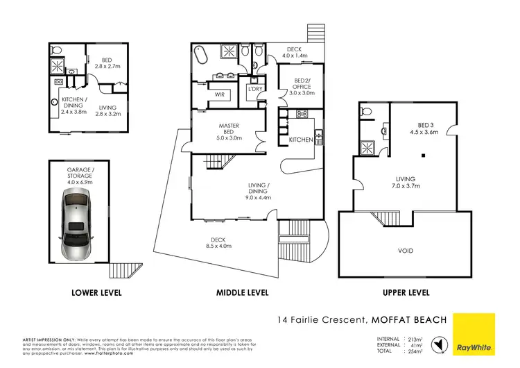 Floorplan of Homely house listing, 14 Fairlie Crescent, Moffat Beach QLD 4551