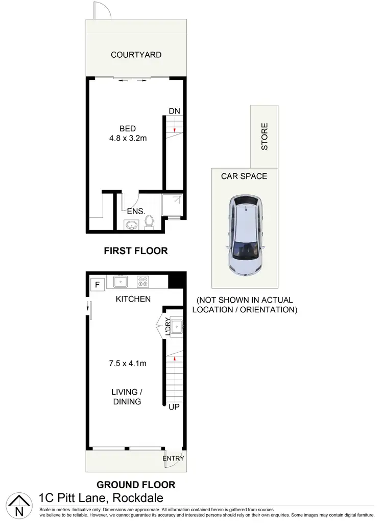 Floorplan of Homely apartment listing, 1C Pitt Lane, Rockdale NSW 2216