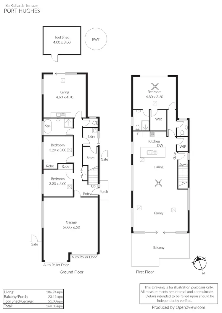 Floorplan of Homely house listing, 8A Richards Terrace, Port Hughes SA 5558