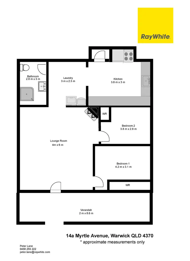Floorplan of Homely house listing, 14A Myrtle Avenue, Warwick QLD 4370