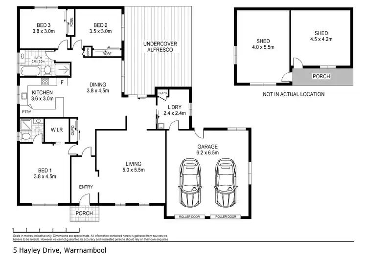 Floorplan of Homely house listing, 5 Hayley Drive, Warrnambool VIC 3280