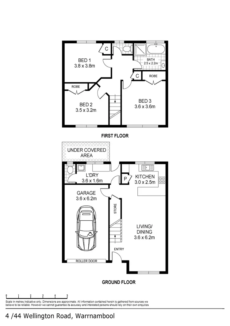 Floorplan of Homely unit listing, 4/44 Wellington Street, Warrnambool VIC 3280