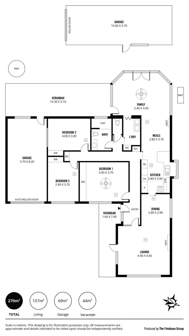 Floorplan of Homely house listing, 12 Kingborn Avenue, Seaton SA 5023