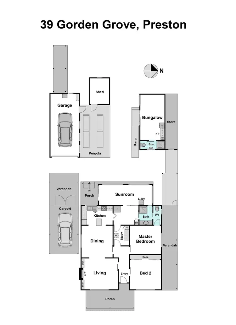 Floorplan of Homely house listing, 39 Gordon Grove, Preston VIC 3072