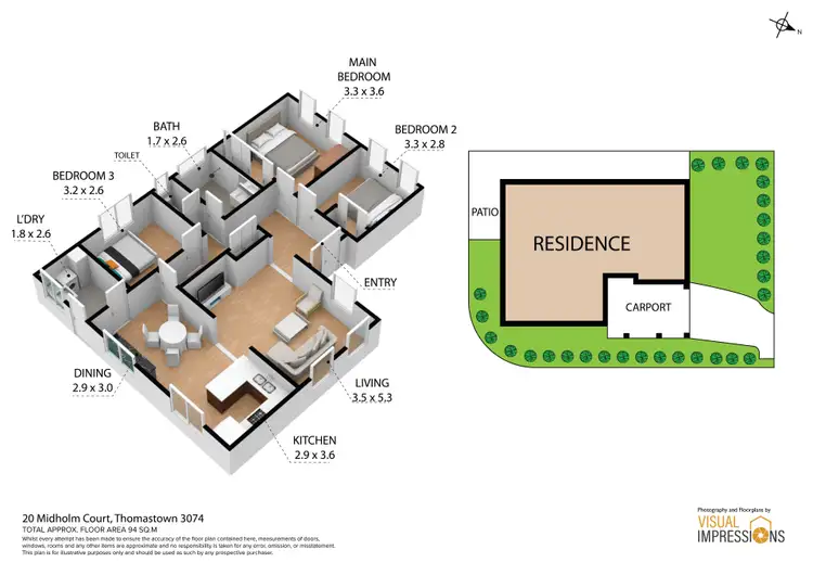Floorplan of Homely house listing, 20 Midholm Court, Thomastown VIC 3074