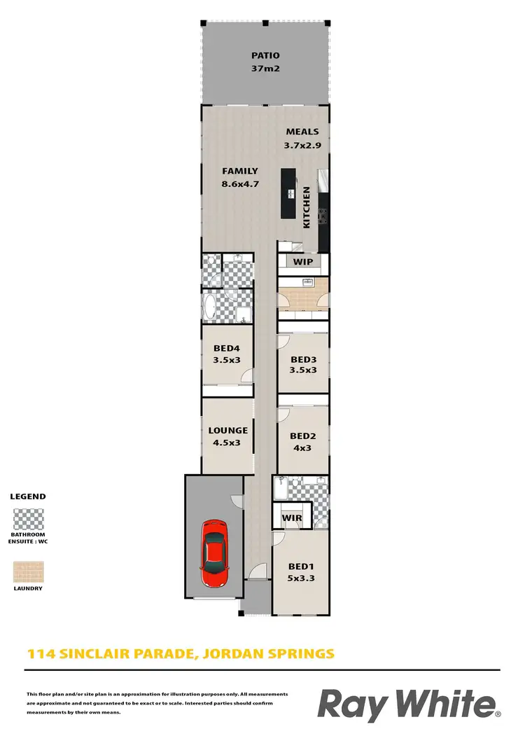 Floorplan of Homely house listing, 114 Sinclair Parade, Jordan Springs NSW 2747