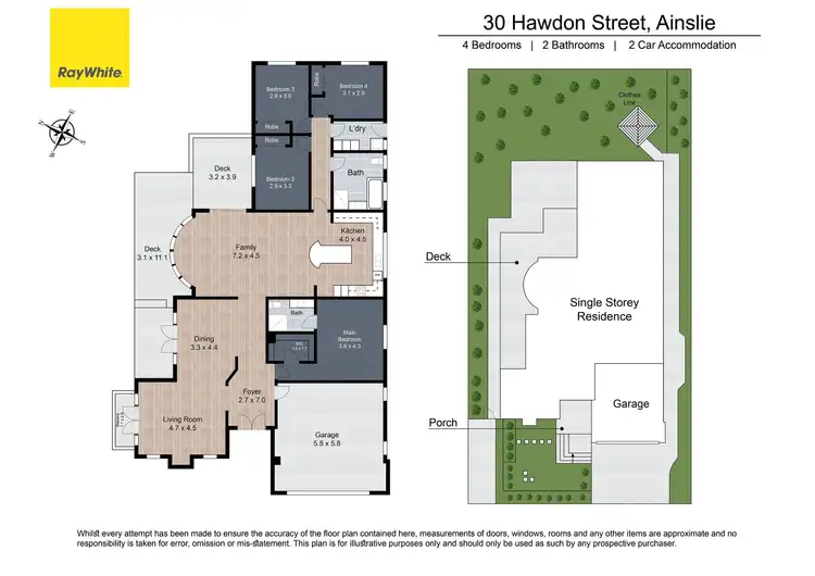 Floorplan of Homely house listing, 30 Hawdon Street, Ainslie ACT 2602