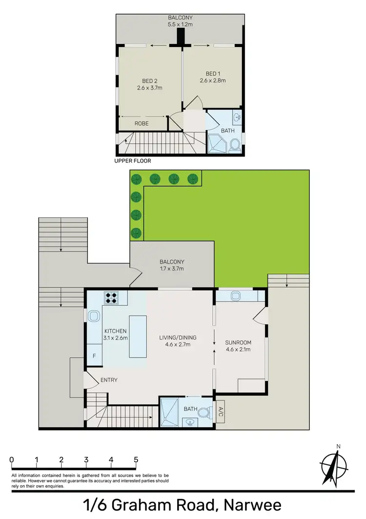 Floorplan of Homely townhouse listing, 1/6 Graham Road, Narwee NSW 2209