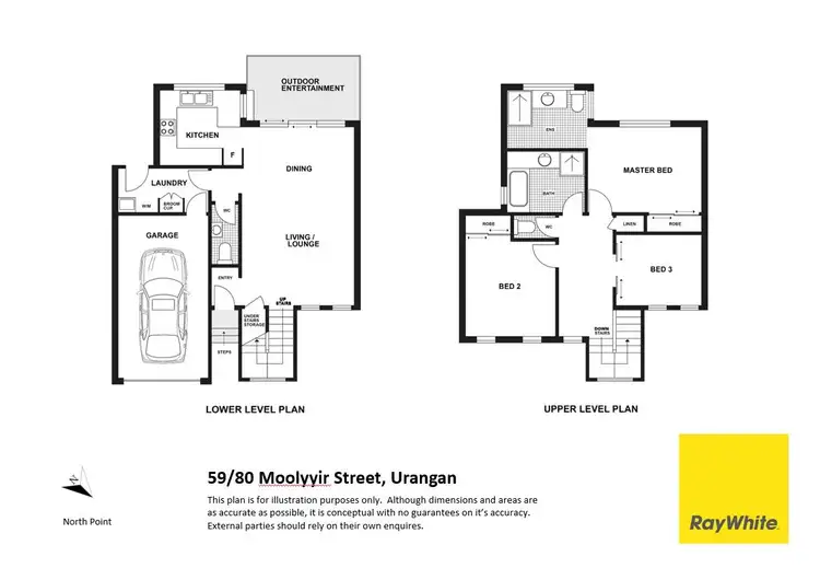 Floorplan of Homely townhouse listing, 59/80 Moolyyir Street, Urangan QLD 4655