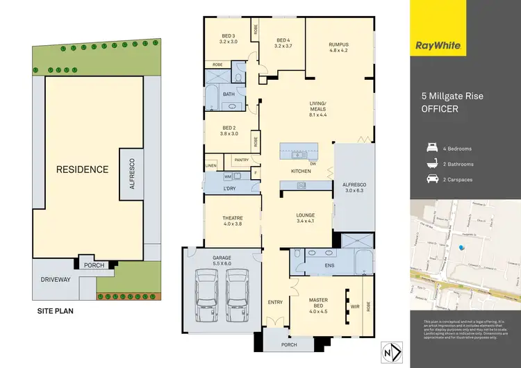 Floorplan of Homely house listing, 5 Millgate Rise, Officer VIC 3809