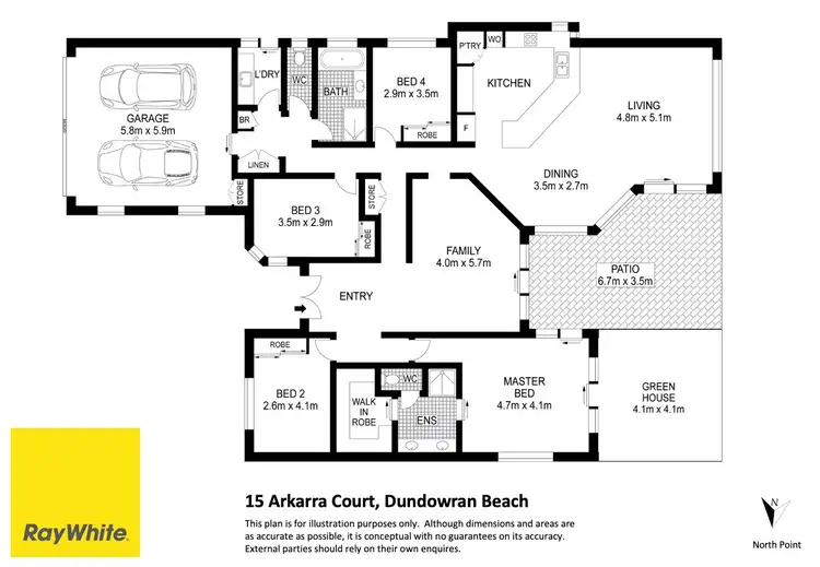 Floorplan of Homely house listing, 15 Arkarra Court, Dundowran Beach QLD 4655
