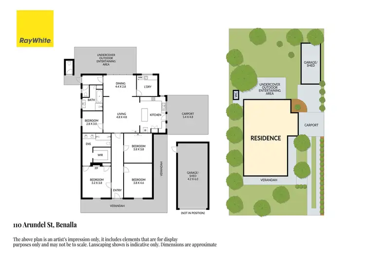Floorplan of Homely house listing, 110 Arundel Street, Benalla VIC 3672