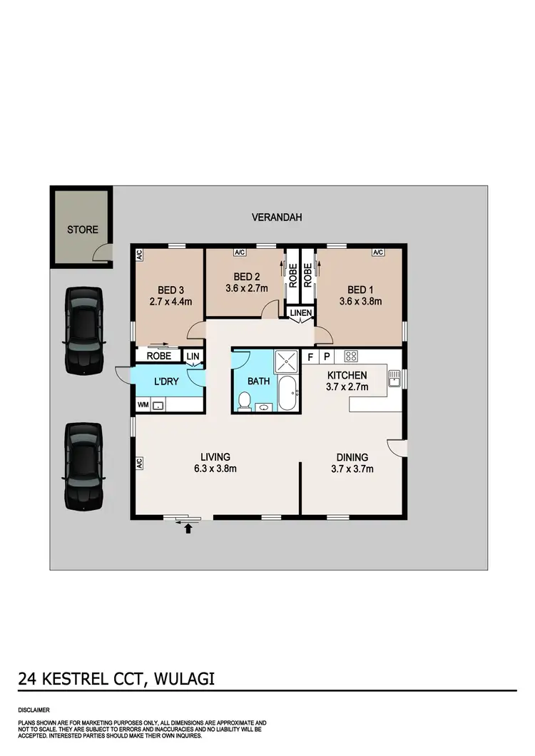 Floorplan of Homely house listing, 24 Kestrel Circuit, Wulagi NT 812