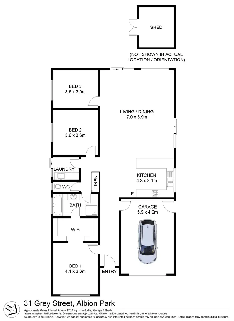 Floorplan of Homely house listing, 31 Grey Street, Albion Park NSW 2527