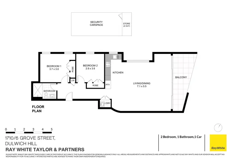 Floorplan of Homely apartment listing, 1710/6 Grove Street, Dulwich Hill NSW 2203