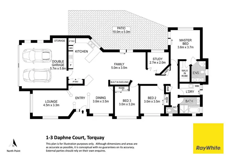 Floorplan of Homely house listing, 1-3 Daphne Court, Torquay QLD 4655