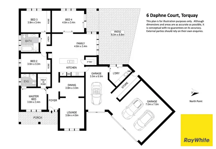 Floorplan of Homely house listing, 6 Daphne Court, Torquay QLD 4655