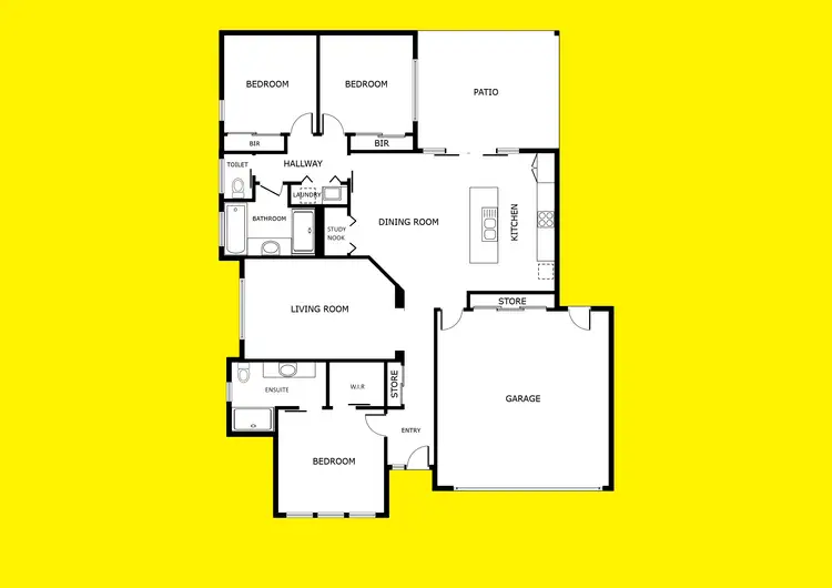 Floorplan of Homely house listing, 13 Wisteria Way, Mildura VIC 3500