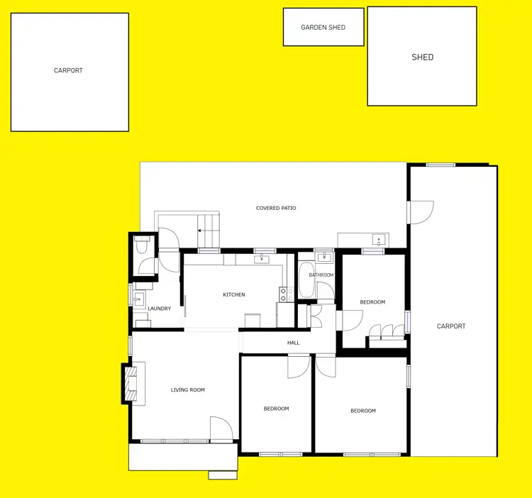 Floorplan of Homely house listing, 18 Namoi Avenue, Red Cliffs VIC 3496